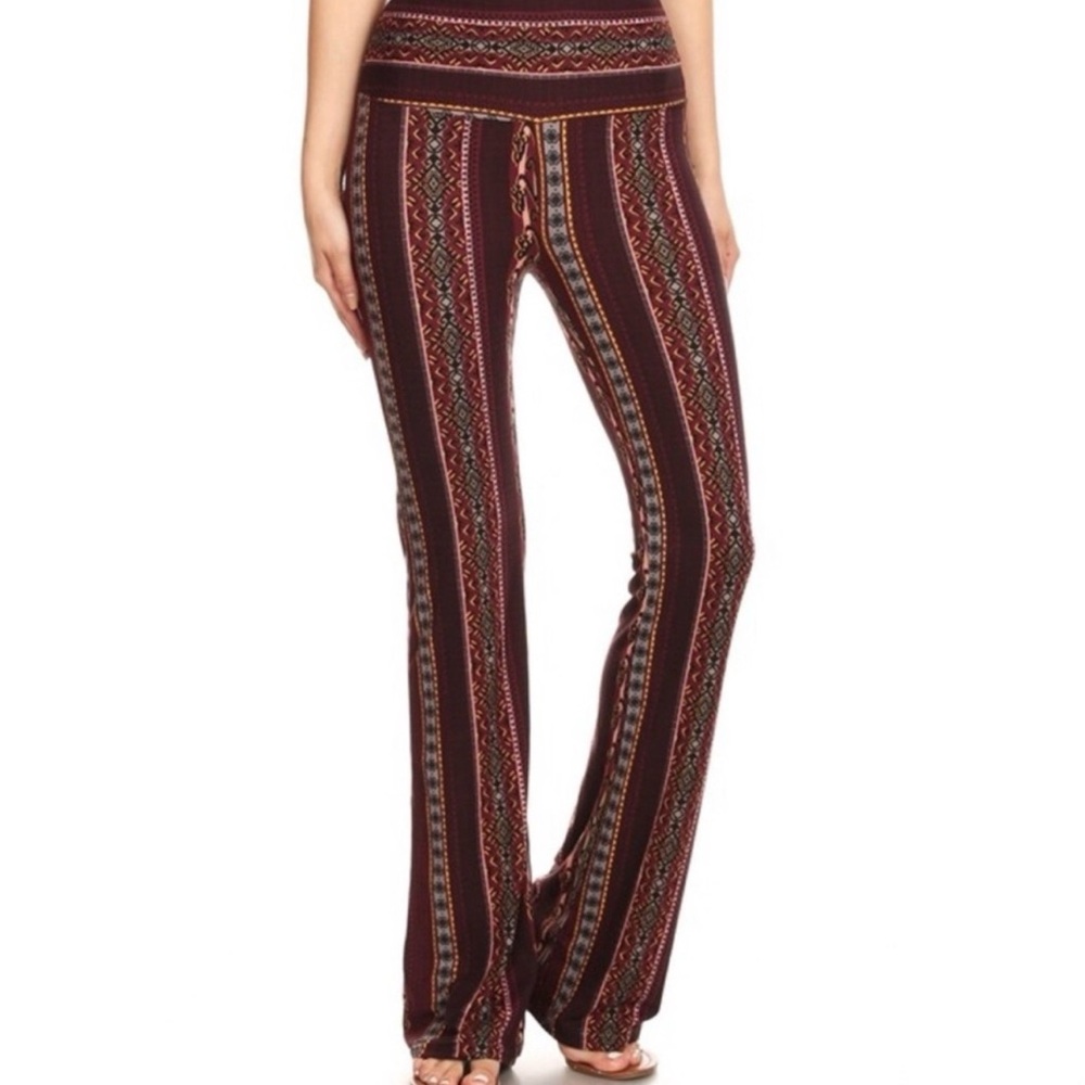 Boho print Flare Pants